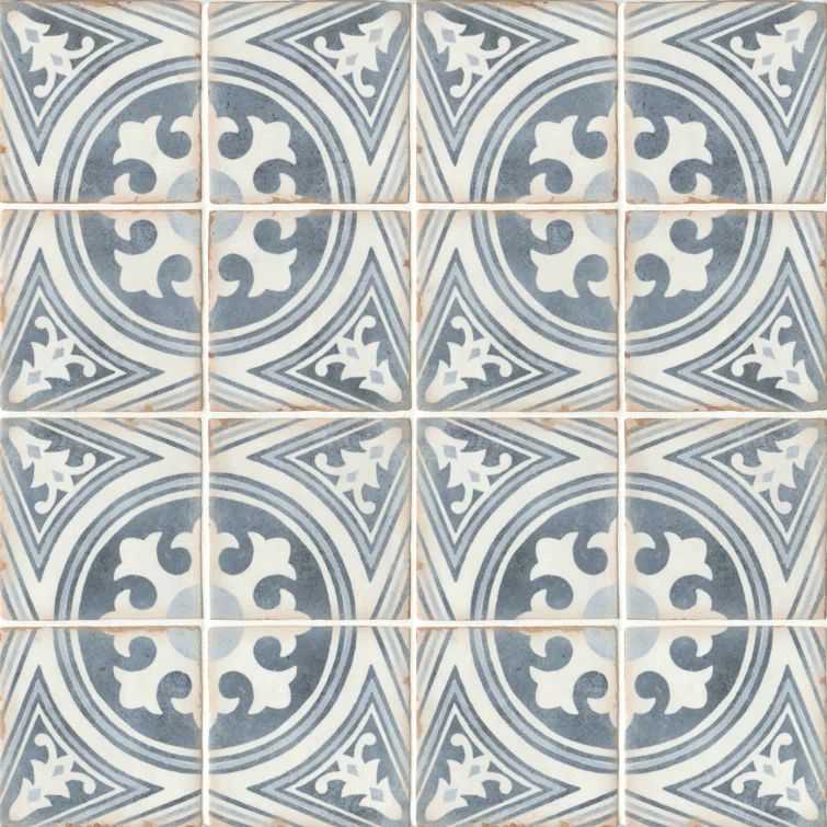 Casablanca Anfa 5x5 Matte Ceramic Patterned Tile