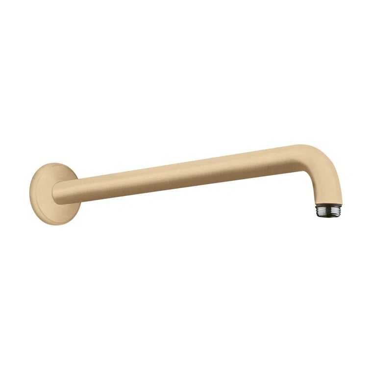 15-Inch Brushed Bronze Brass Wall Shower Arm