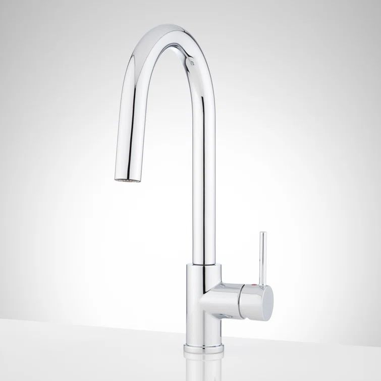 Ravenel Chrome Pull-Down Single Handle Kitchen Faucet