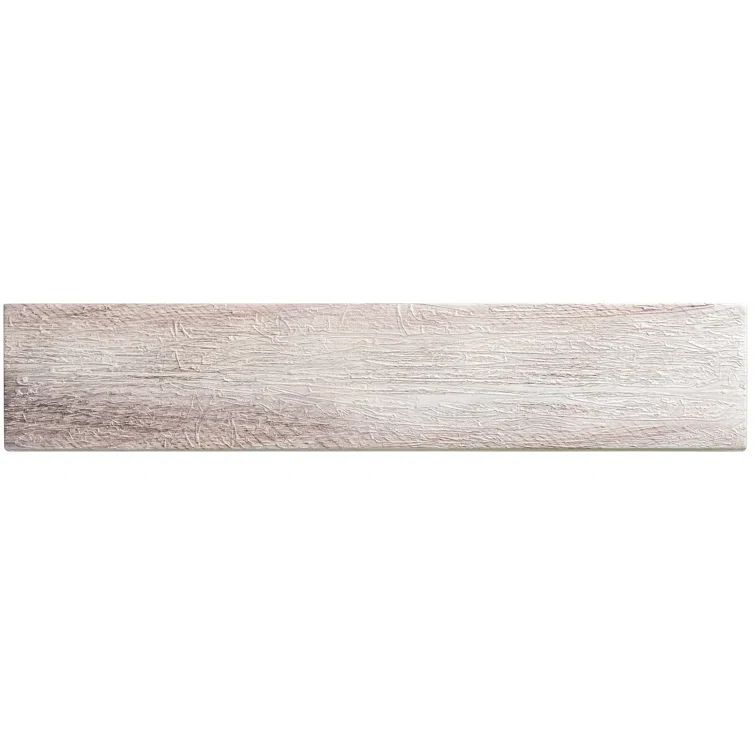 Kendel 3'' x 14'' Beige Glass Wood Look Subway Tile
