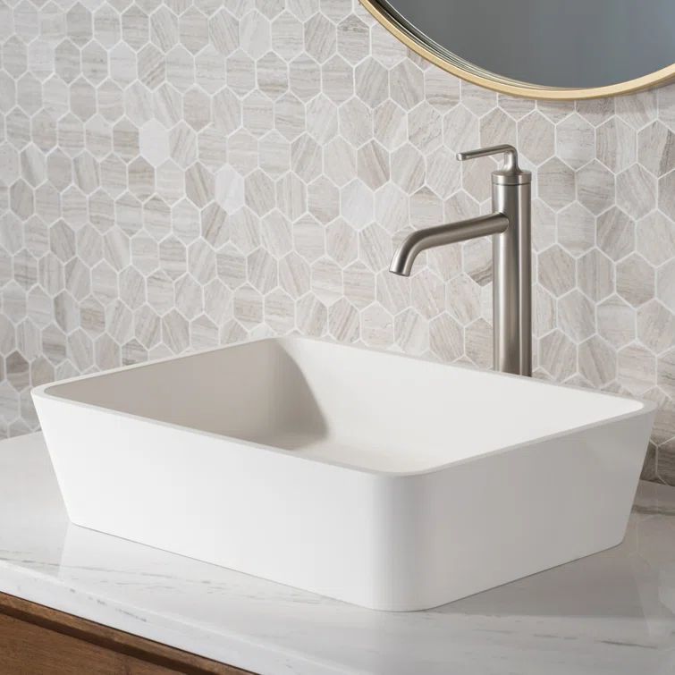 Brushed Nickel Stainless Steel Single Handle Vessel Sink Faucet