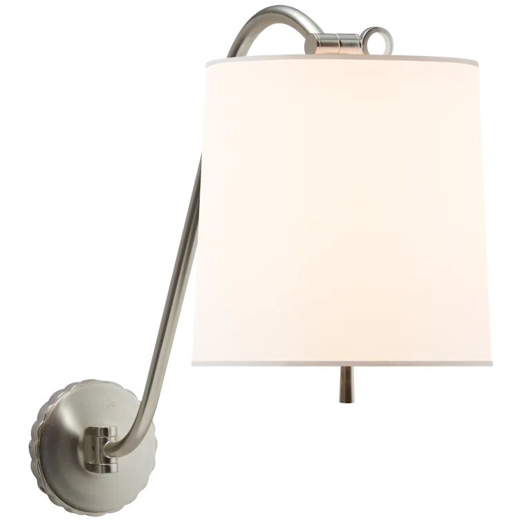 Understudy Soft Silver 18" Dimmable Art Deco Sconce