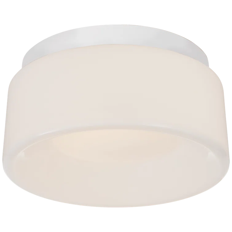 Halo Solitaire Matte White LED Flush Mount Light
