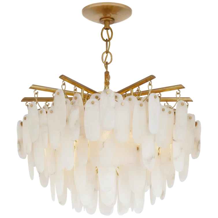 Cora 18-Light Antique-Burnished Brass and Crystal Tiered Chandelier