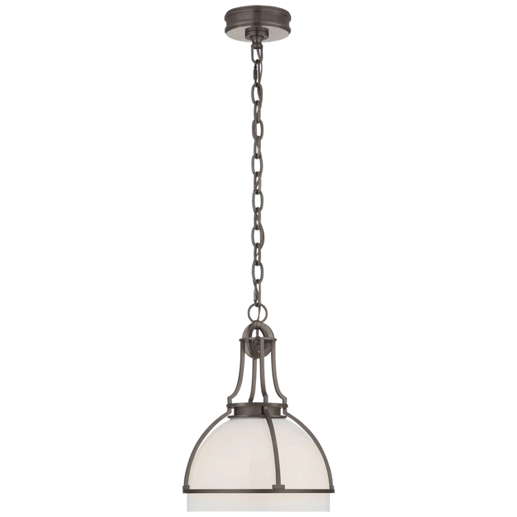 Gracie Bronze and Glass LED Globe Pendant Light
