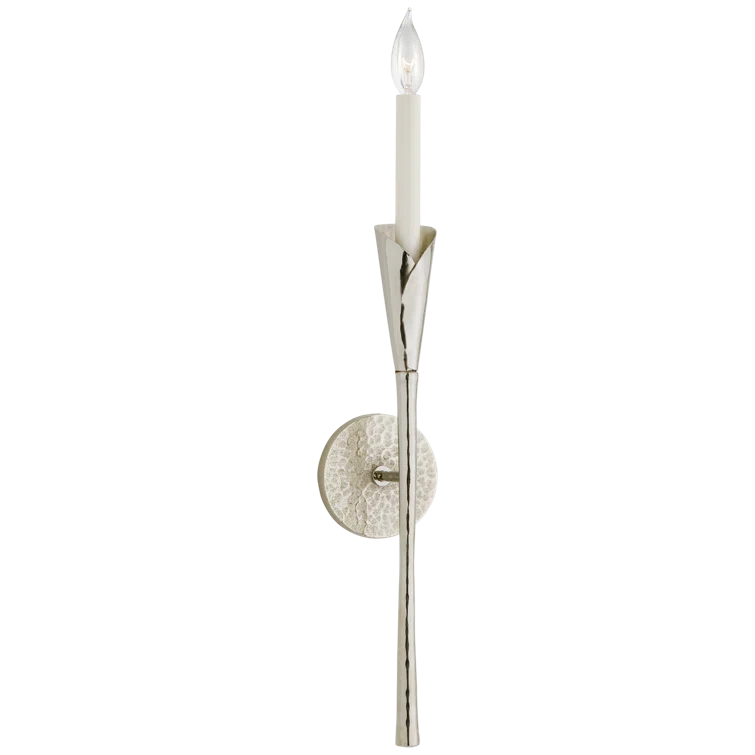 Aiden 22.75" Polished Nickel Dimmable Sconce