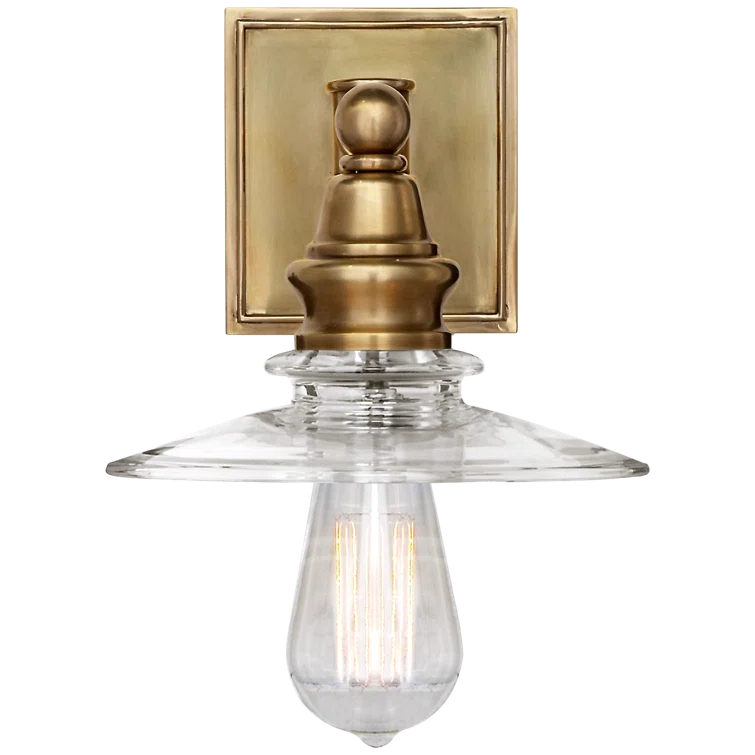 Covington Elegance 12.75'' Brass & Bronze Outdoor Wall Sconce