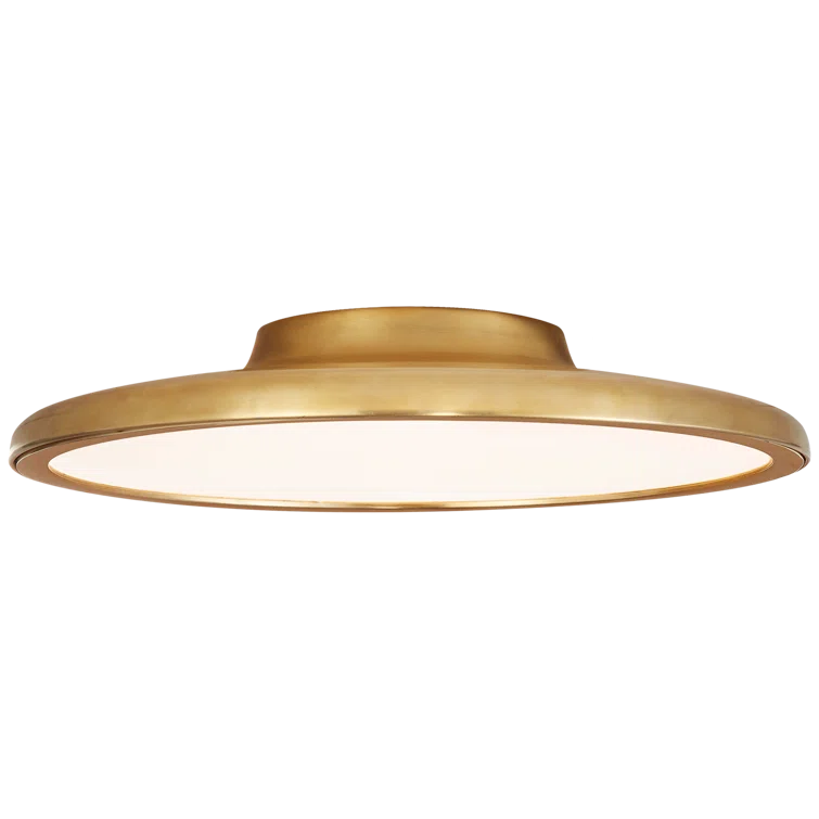 Bristol Dotted 13'' Natural Brass LED Flush Mount