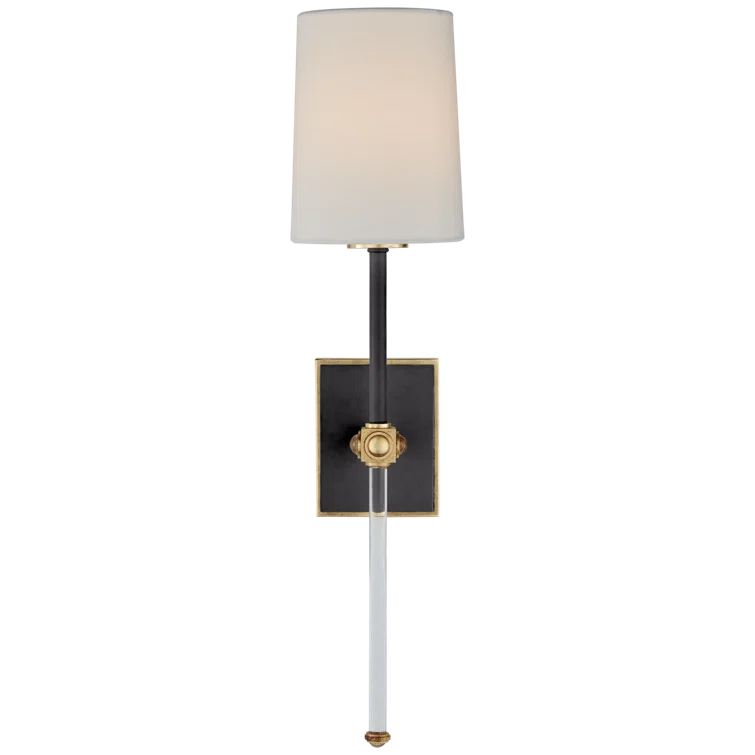 Matte Black Dimmable Direct Wired Electric Sconce
