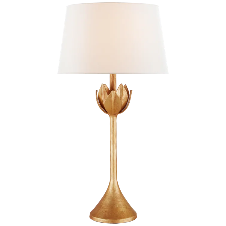 Alberto Edison 32'' Antique Gold Leaf Outdoor Table Lamp