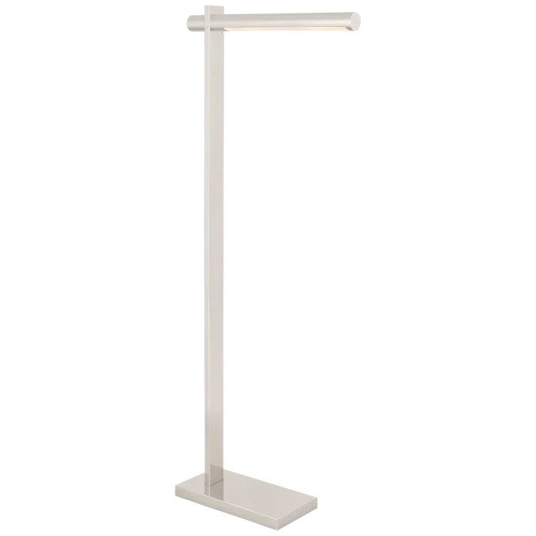 Axis Polished Nickel LED Task Floor Lamp