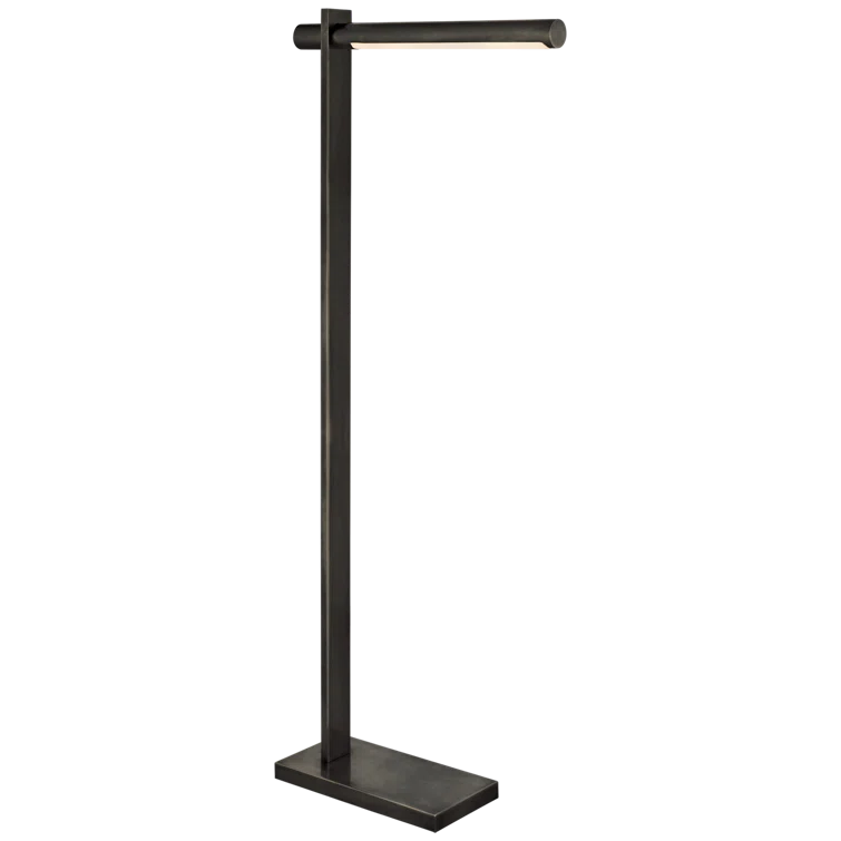 Axis Adjustable Pharmacy LED Floor Lamp in Bronze 18"x45"