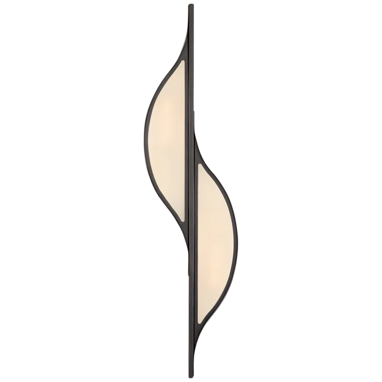 Avant 2-Light Bronze Flush Mounted Sconce with Dimmable Energy Star