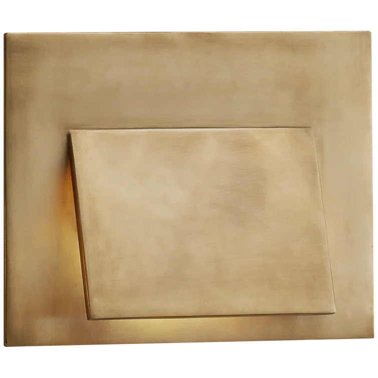 Esker 7'' Brass and Bronze LED Flush Mounted Sconce
