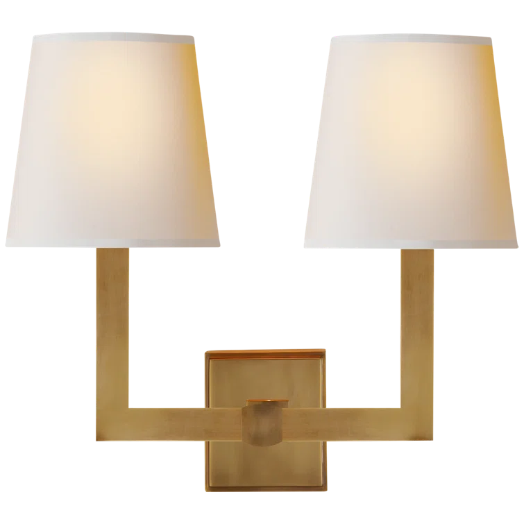 Elegant 14" Dimmable Brass & Bronze Direct Wired Wall Sconce