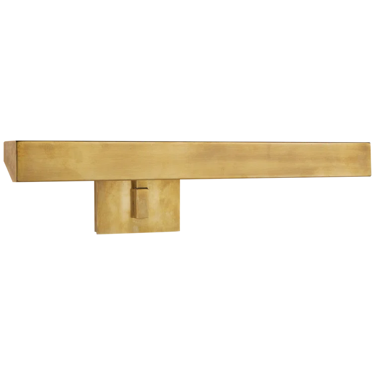 McClain 12" Brass Dimmable Wall Picture Light with Adjustable Angle