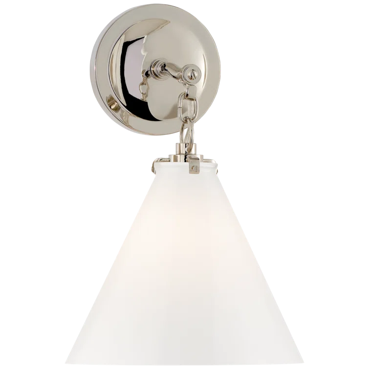 14.4" Bronze Dimmable Direct Wired Wall Sconce with Glass Shade