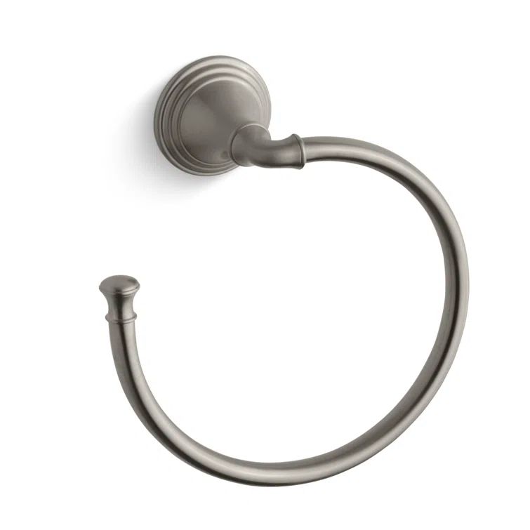 Devonshire Vibrant Brushed Nickel Wall Mounted Towel Ring