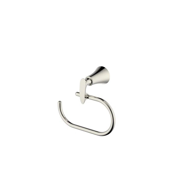 Aegean Brushed Nickel Wall Mounted Single Towel Ring