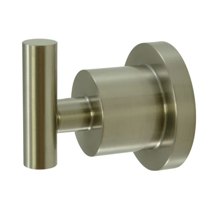 Satin Nickel Modern Wall-Mounted Robe Hook