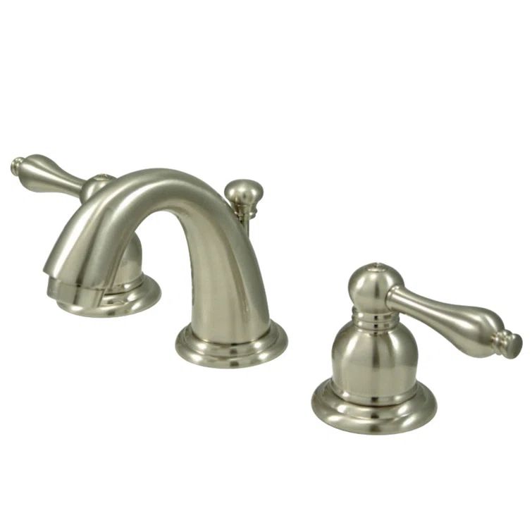 Traditional Elegance Brushed Nickel Widespread Bathroom Faucet
