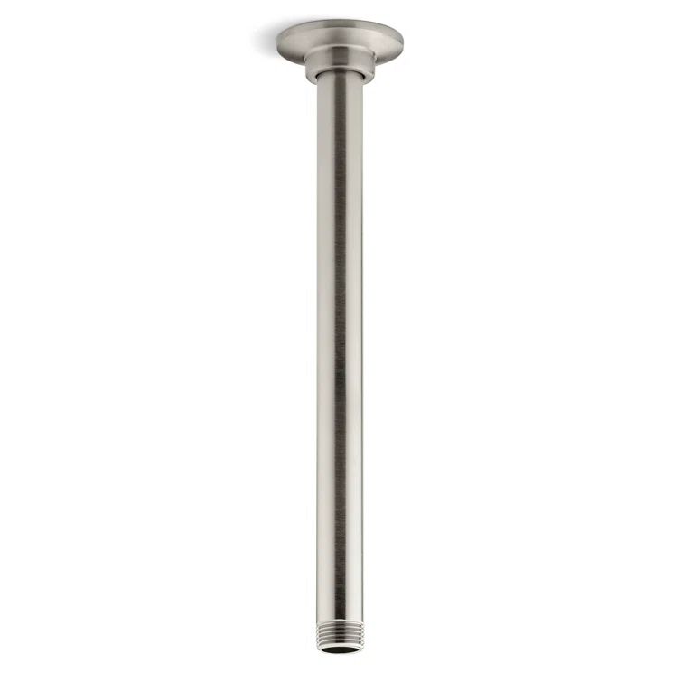 12" Vibrant Brushed Nickel Ceiling Mount Shower Arm