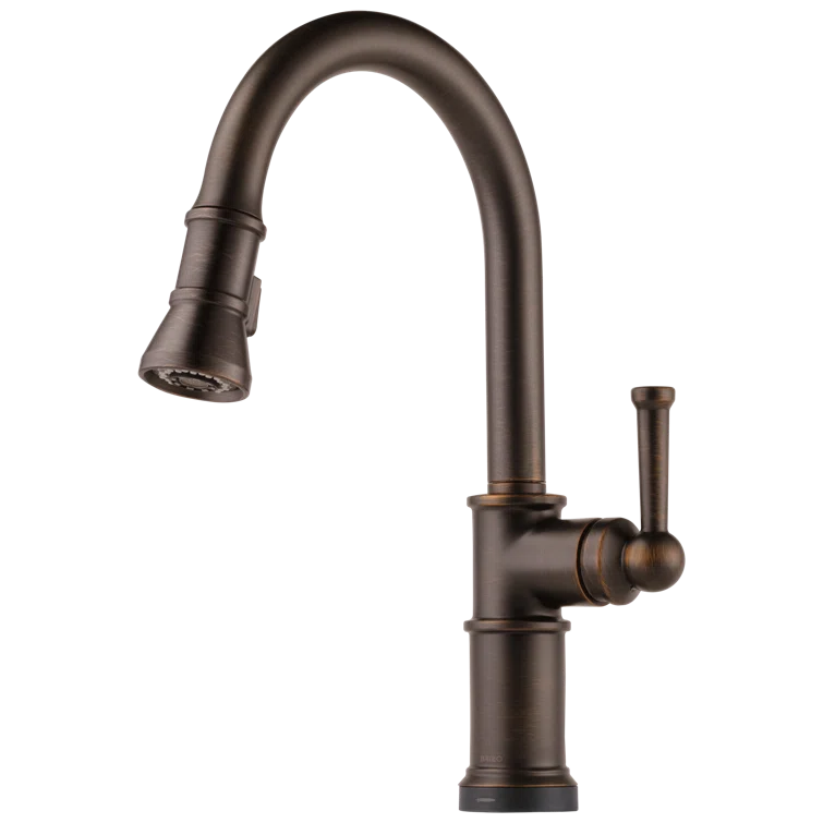 Contemporary Venetian Bronze Kitchen Faucet with Pull-out Spray