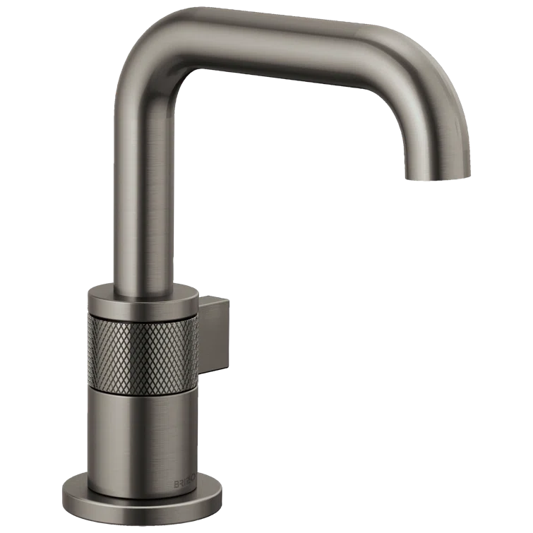 Litze Luxe Nickel 7.5" Modern Single Hole Brass Lavatory Faucet