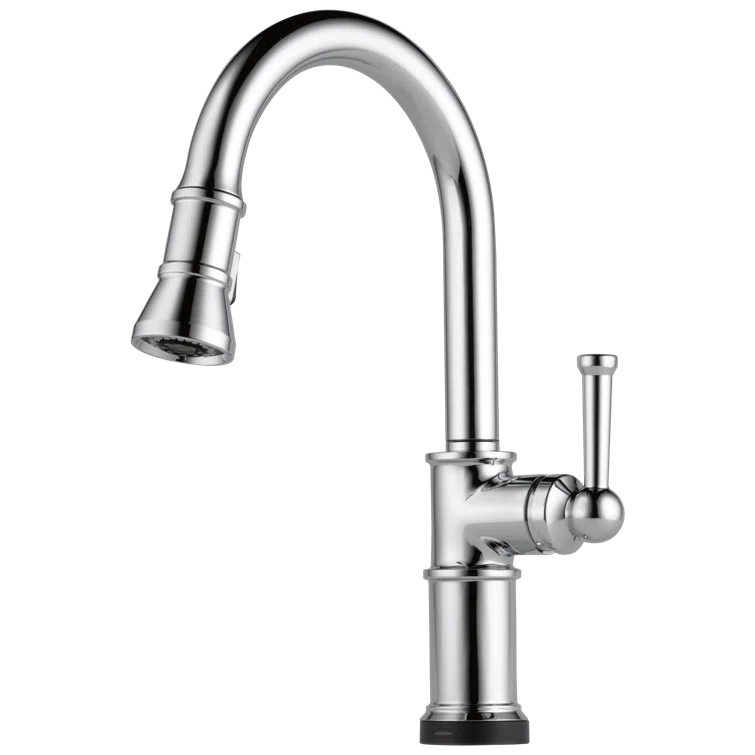 Chrome Pull-Down Single Handle Kitchen Faucet