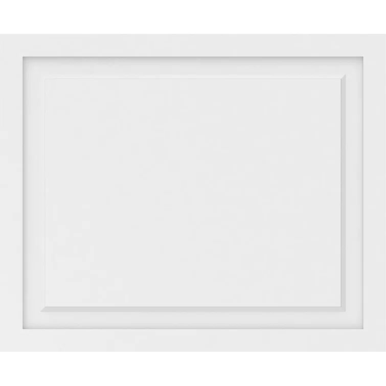 White Textured PVC Raised Decorative Wall Panel 34" x 28"