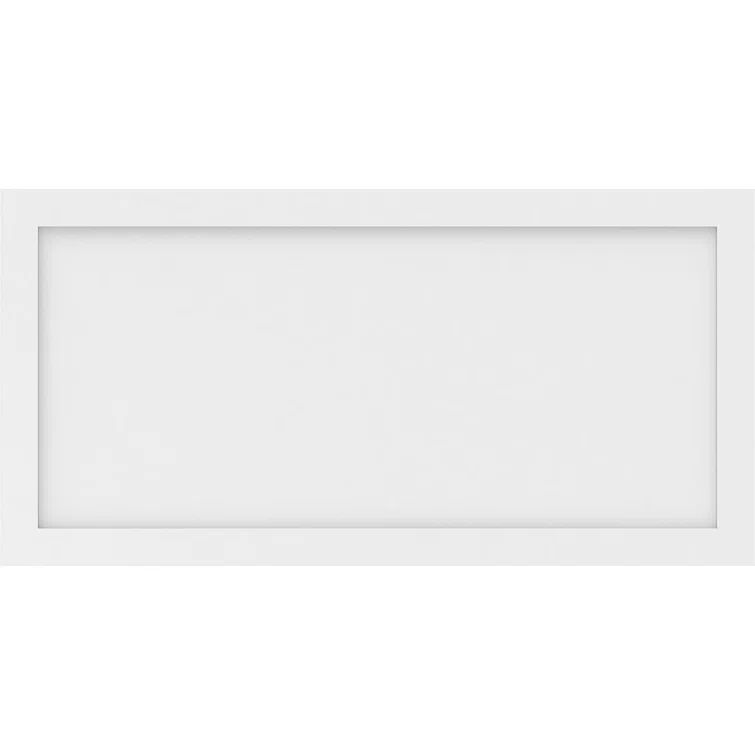 Cornelia Smooth White PVC Decorative Wall Panel 40" x 20"