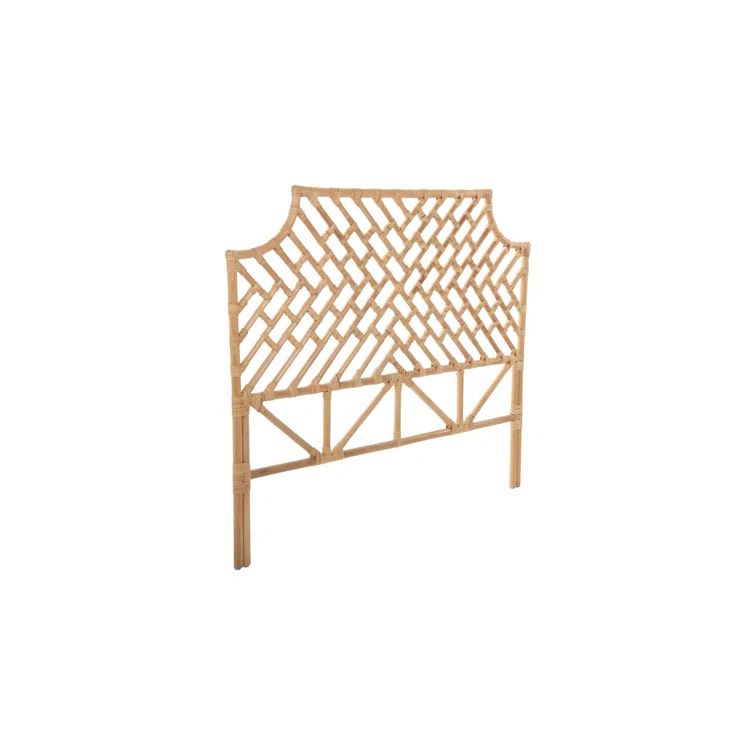 Natural Twin Size Handcrafted Rattan Wicker Headboard
