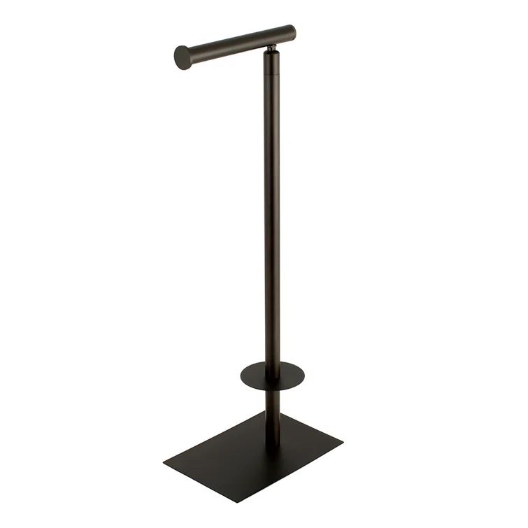 Oil Rubbed Bronze Freestanding Toilet Paper Holder with Weighted Base