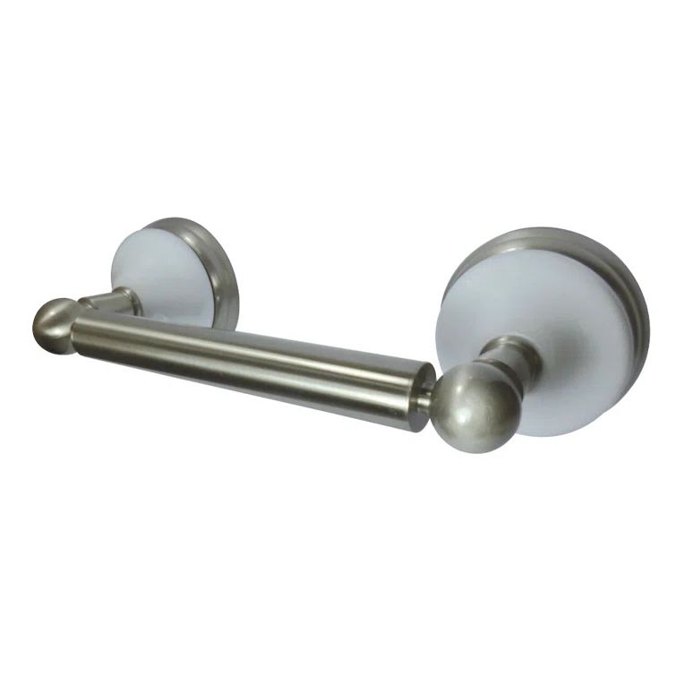 Victorian Satin Nickel Brass Toilet Paper Holder