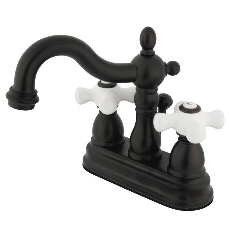 Victorian Grace 4" Centerset Oil-Rubbed Bronze Bathroom Faucet