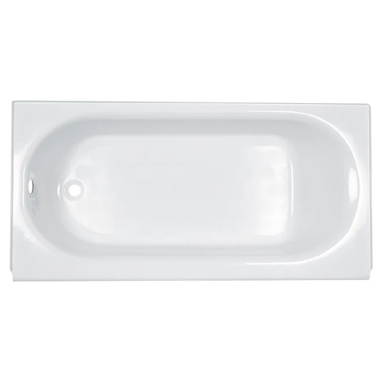 Princeton 61'' White Cast Iron Alcove Bathtub