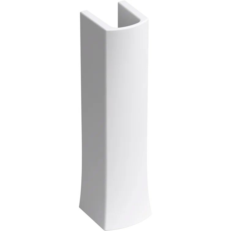 Kelston White Ceramic Pedestal Bathroom Sink Base