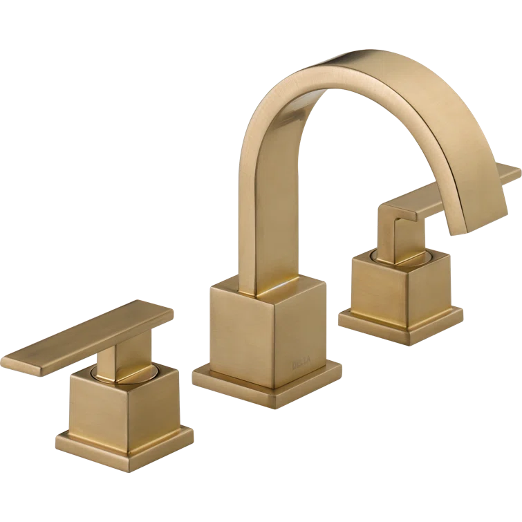Vero Modern Champagne Bronze 2-Handle Widespread Bathroom Faucet