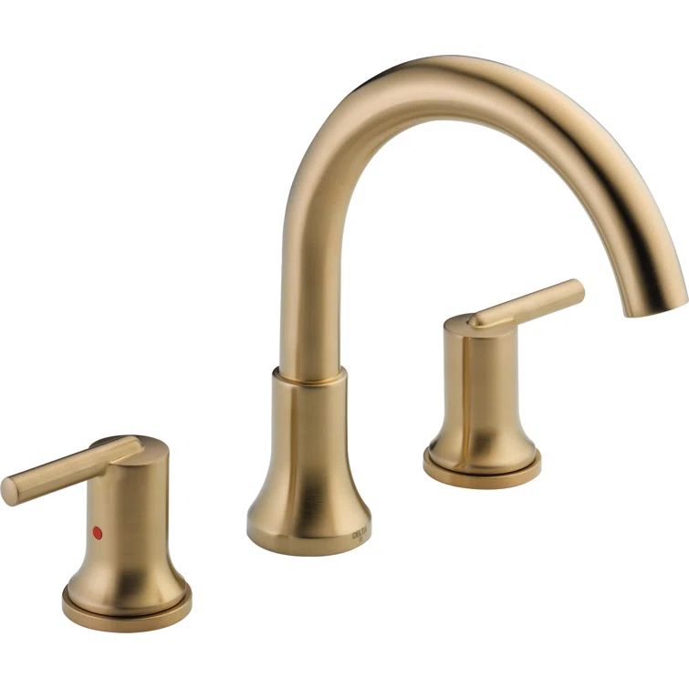 Modern Elegance 10" Bronze Stainless Steel 2-Handle Widespread Faucet