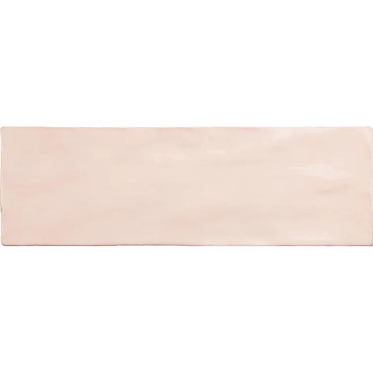 Duchess Glossy Pink Ceramic Subway Wall Tile