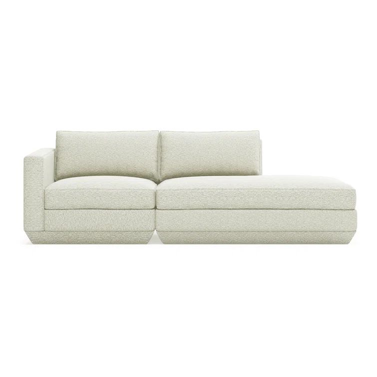 Copenhagen Fossil Two-Piece Fabric Track Arm Sofa
