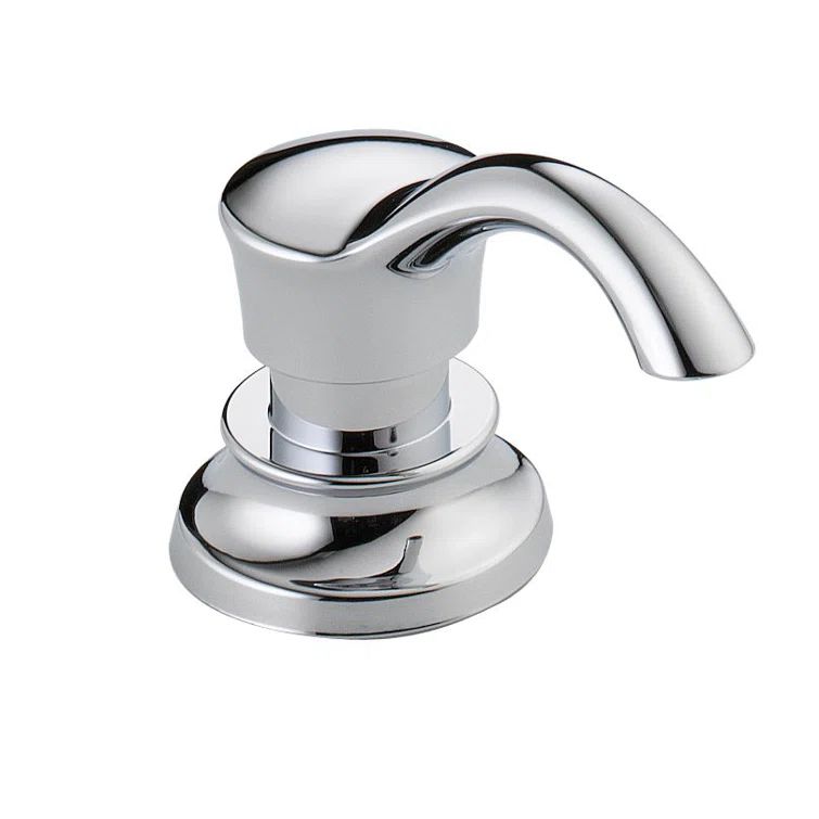 Chrome Kitchen Soap and Lotion Dispenser with ADA Compliance