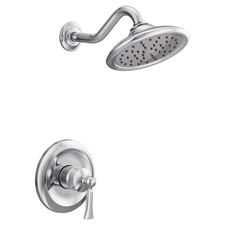 Classic Rain Shower Wall-Mounted Kit in Distressed Bronze
