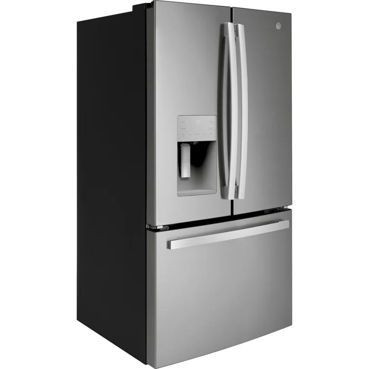Stainless Steel French Door Refrigerator with Ice Maker and Smart Features