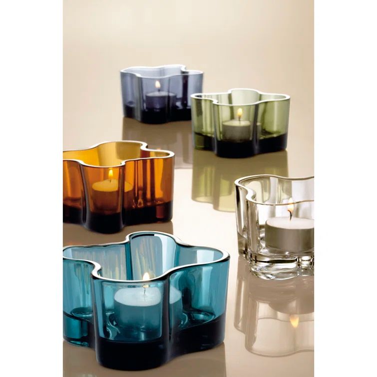 Aalto Seville Orange Ceramic Tealight Holder