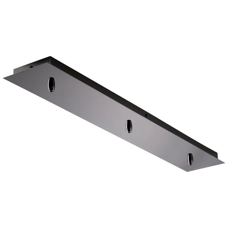 Satin Nickel 36" Linear Island Pendant Canopy, Energy Star