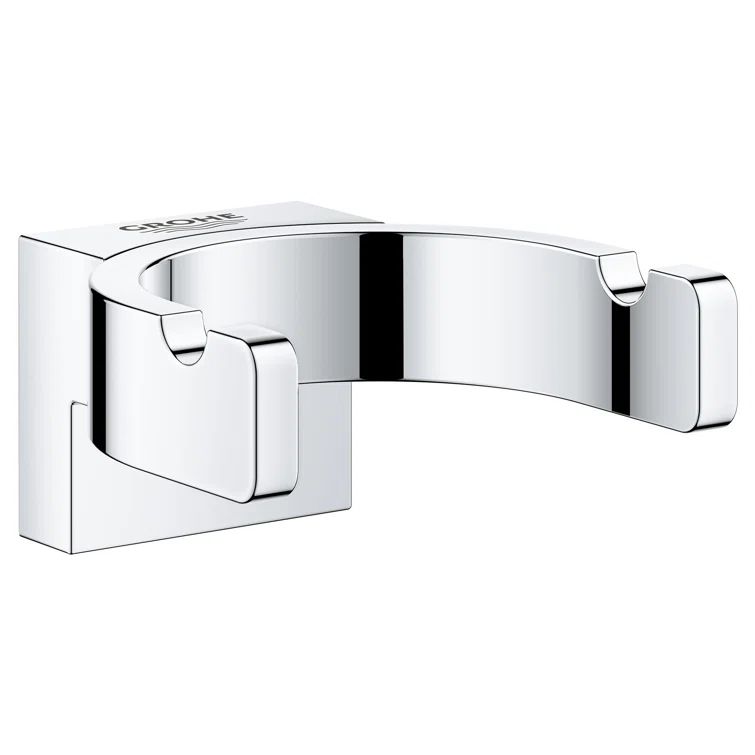 Chrome Wall Mounted Double Robe Hook