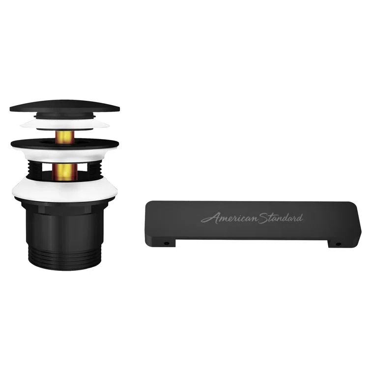 Matte Black Scratch Resistant Tub Overflow and Drain Kit