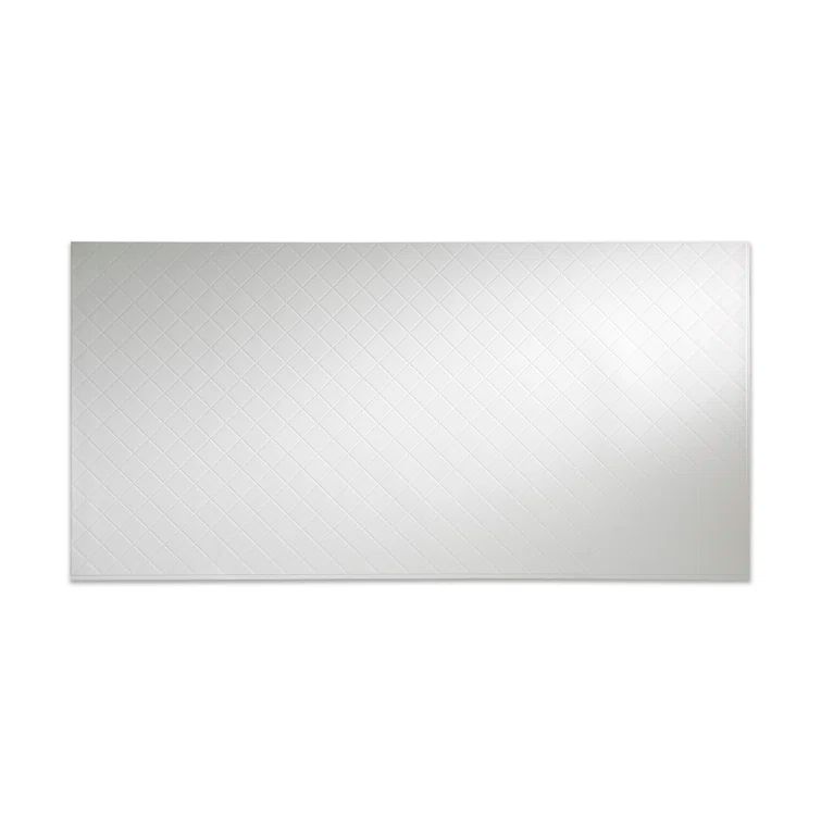 Matte White Quilted Vinyl 4' x 8' Wall Panel