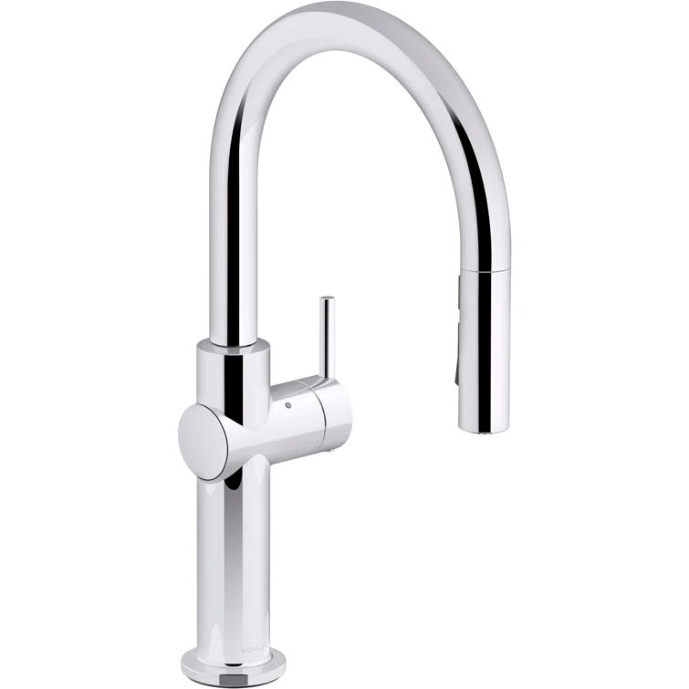 Polished Chrome Touchless Pull-Down Kitchen Faucet with Sprayhead